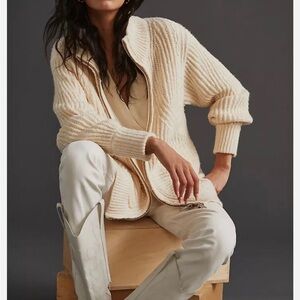 Zipfront Longline Cardigan|Size:S